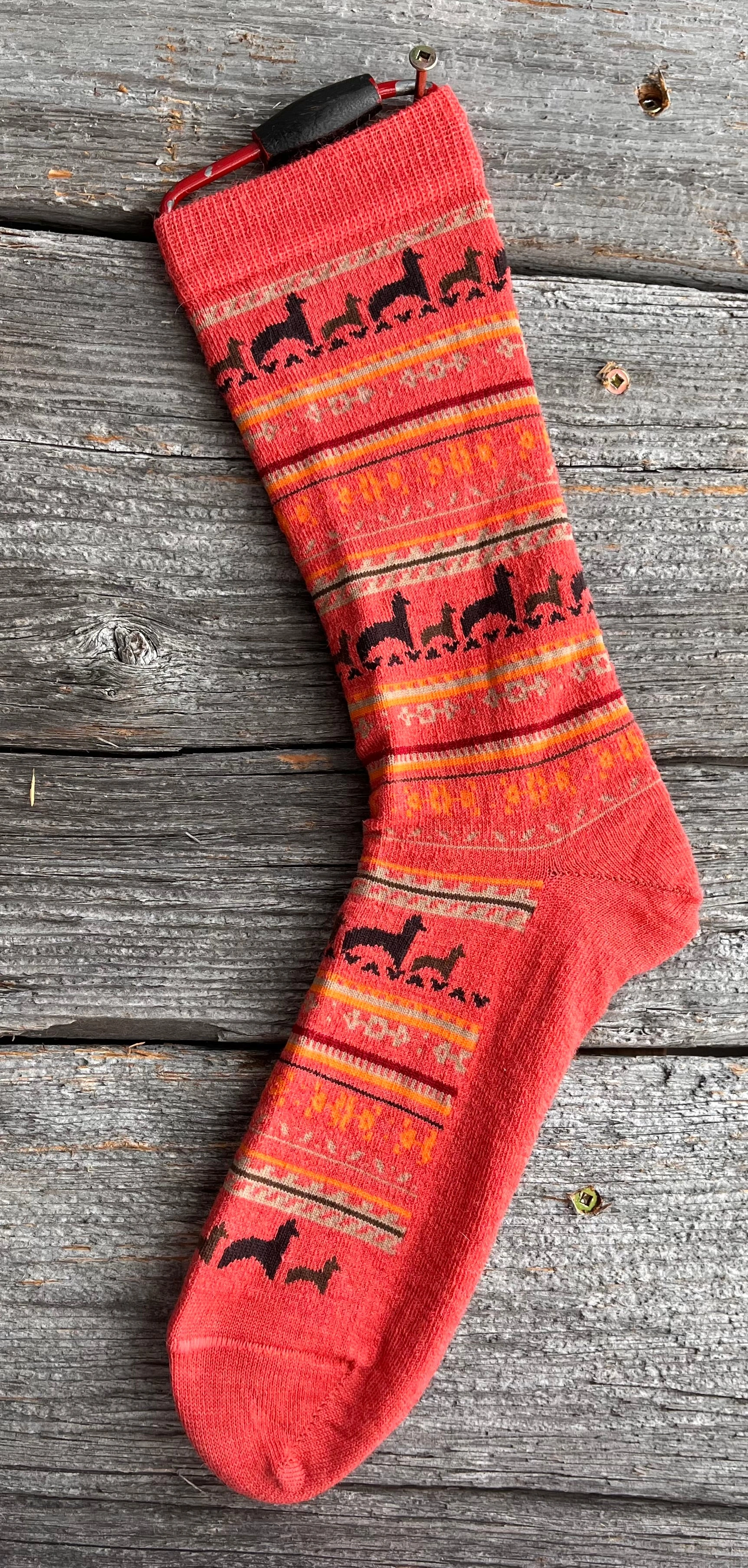 Cozy Alpaca Socks Coral Dreamy Knit Style